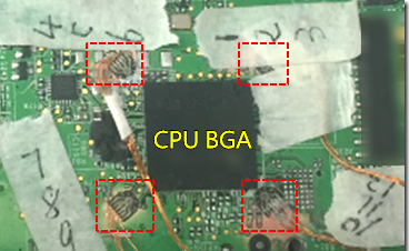 BGA錫裂，使用應變片(Strain Gauge)量測電路板到底哪個環節產生較大變形量